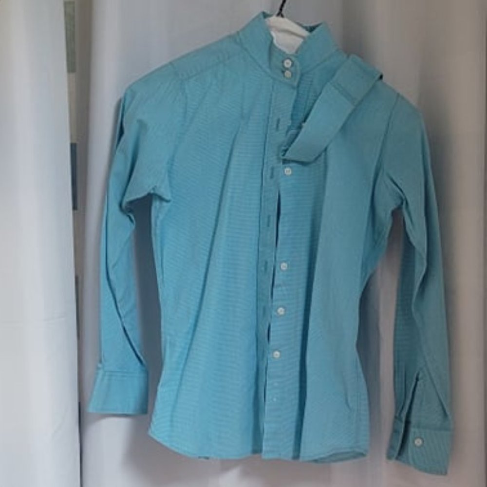 Pale Horse Designs childs 14 Blue plaid show shirt
